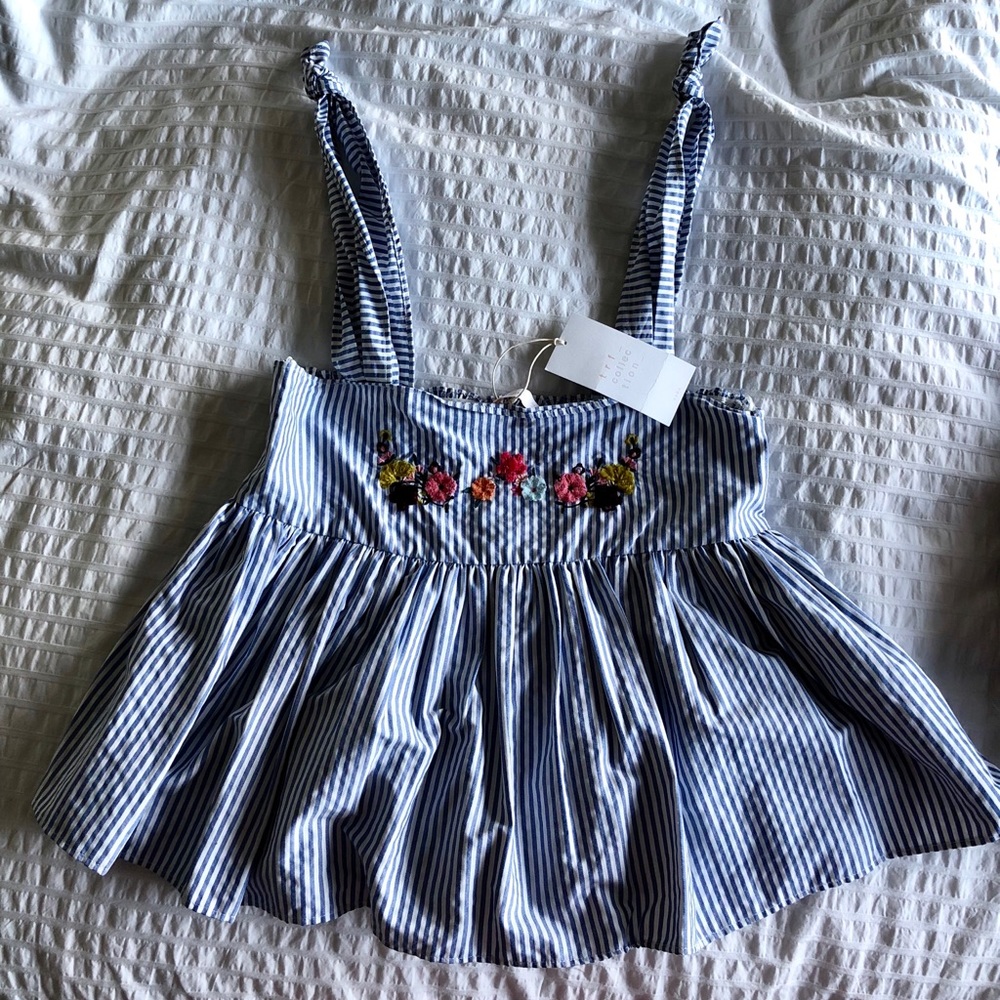 Zara - top with embroidery yoke